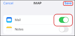 iOS - Mail - Add Mail Account - Mail app
